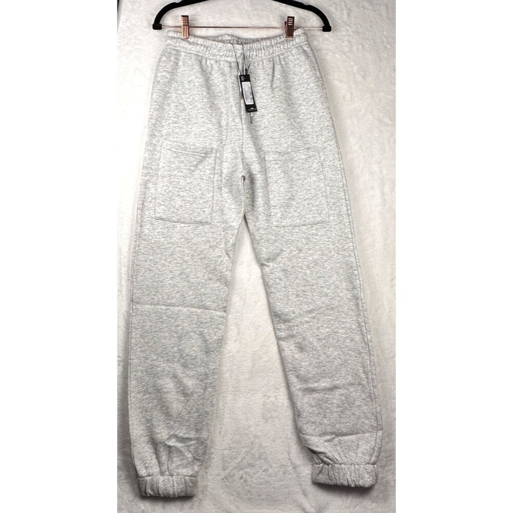 PrettyLittleThing Womens Casual Cuffed Joggers L.Grey Sz S Front Pockets NWT - Picture 4 of 10